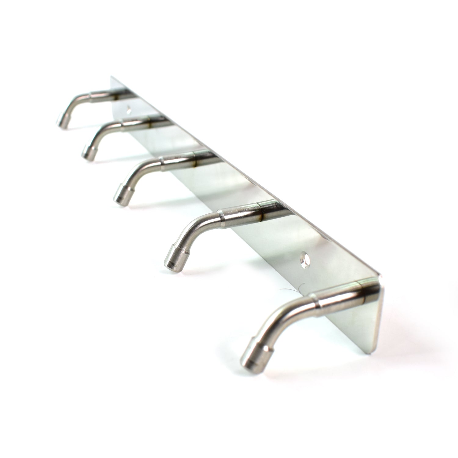 Stainless Steel Wall Mounted Coat 5 Hook Rack (26x3 / 1 Pc) Stainless Steel Wall Mounted Coat 5 Hook Rack (26x3 / 1 Pc)